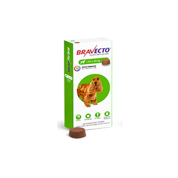 Bravecto 500 mg (10 a 20 Kg.)