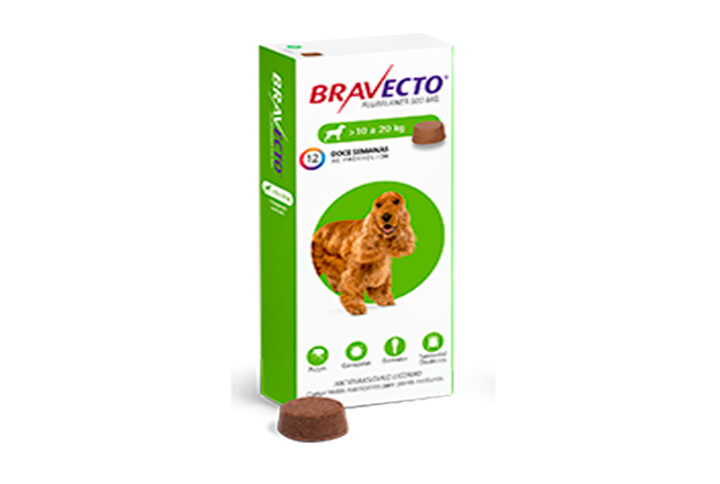 Bravecto 500 mg (10 a 20 Kg.)